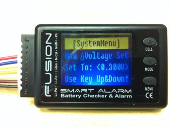 Smart Alarm Programmable Lipo Battery Checker/Low voltage (Remote 90DB Buzzer)